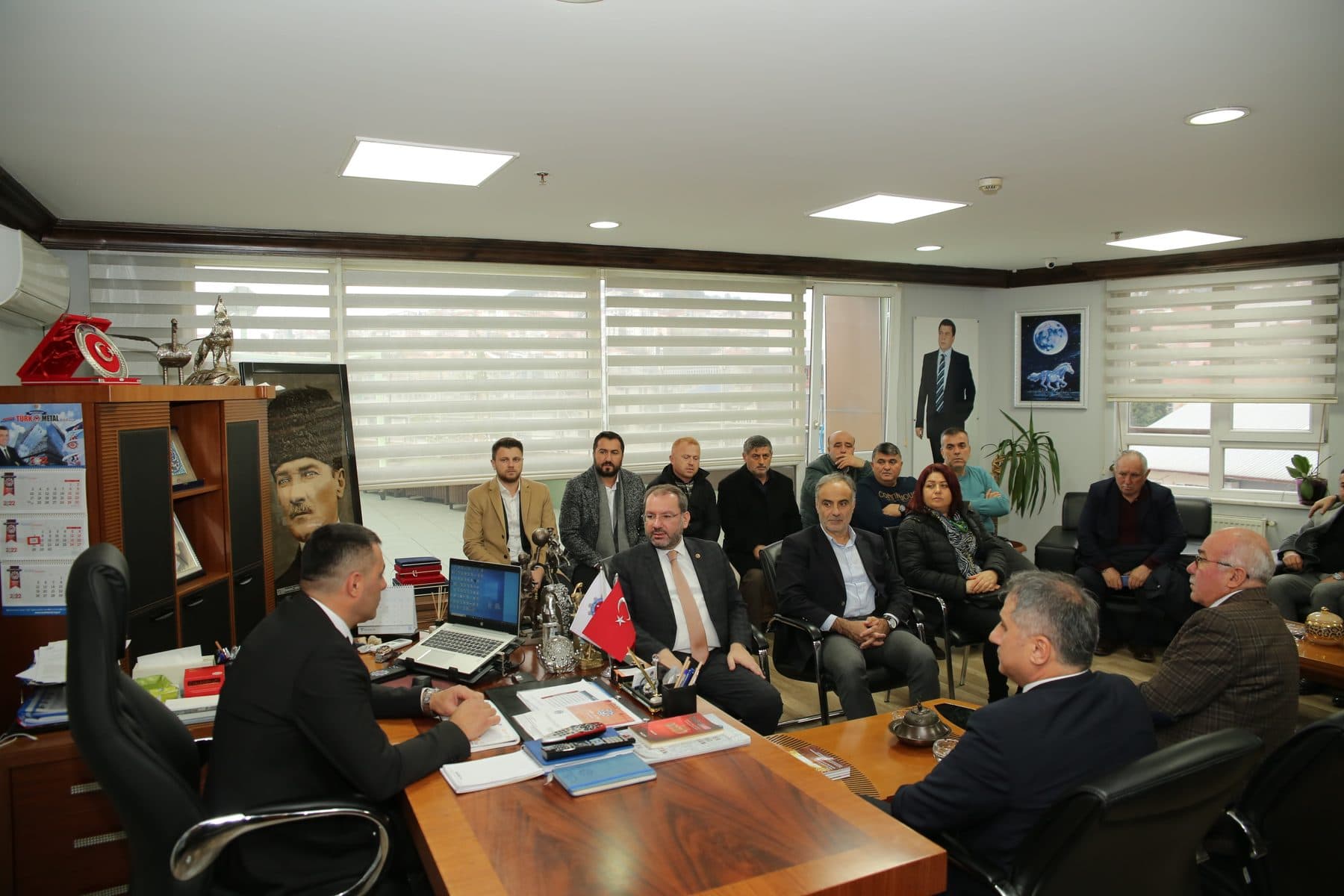 A consultation meeting held in a union’s board room